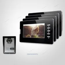 7" Video Door Intercom System with Intra-monitor Audio Intercom for House/ Flat