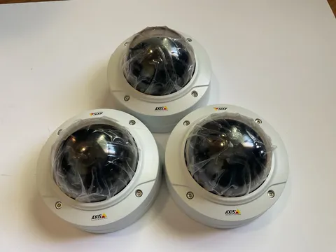 *LOT OF 3* Axis Dome PoE IP Network Camera P3225-LVE MKII Day Night In/Outdoor