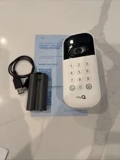Chamberlain myQ Wireless Keypad Camera Battery Powered Garage Security White