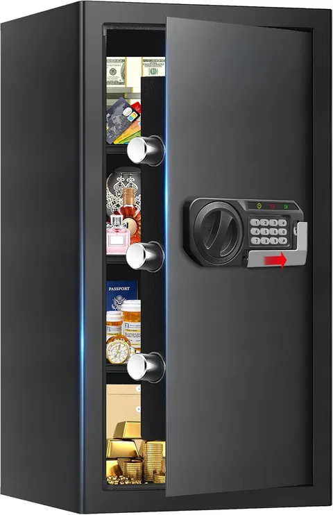 6.1 Cuft Large Fireproof Safe for Documents, Digital Security Personal Safety Bo