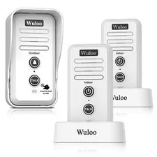 1/2 Mile Range Wireless Doorbell Intercoms with Rechargeable Stand Home & Garden