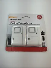 GE Indoor Security Audible Window/Door Alarms 2-Pack Sensor NEW