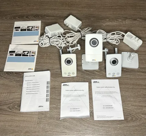Axis Communications Lot of 3 Cameras 2x M1031-W & M1011 *UNTESTED READ*
