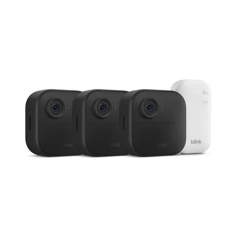 Blink Outdoor 4 1080p Wi-Fi Outdoor 3-Camera Security System - Black - NEW