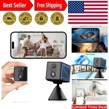 Compact 4K Indoor Security Camera for Effortless Home Monitoring Anywhere