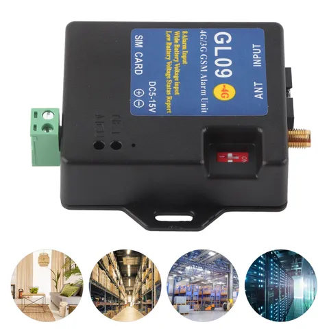 4G/3G/GSM Alarm Security System 8-Channel Input For Home Warehouse EU