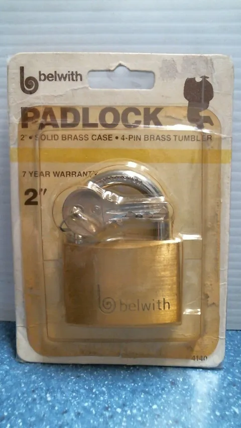 Belwith 2" Solid Brass Padlock   (4140)  FS