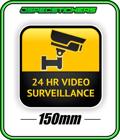 CCTV SECURITY STICKER WINDOW WARNING ALARM HOME BUSINESS VIDEO SURVEILLANCE  3