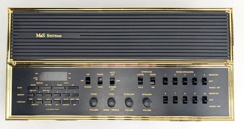 New M&S MC 350 Black and Gold Intercom Master Station MC350 MC350BG