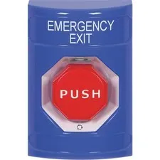 Safety Technology International Ss2409ex-En Emergency Exit Push Button, Blue,