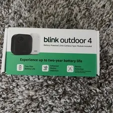 New Blink Outdoor 4 (4th Gen) Smart Security Camera Wire Free W/ Sync Module