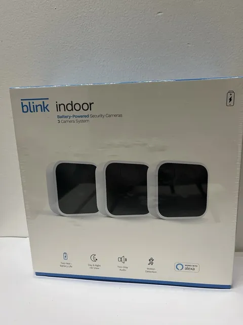 Blink Indoor 3 Camera Kit Wireless HD Home Security Camera System - NEW Sealed