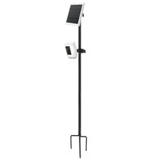 Ground Stake Mount Stand with Solar Panel Mount for Ring, Blink, Arlo, Eufy, ...