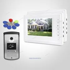 7inch Video Door Entry Phone Call System Electric Lock Supported for House/ Flat