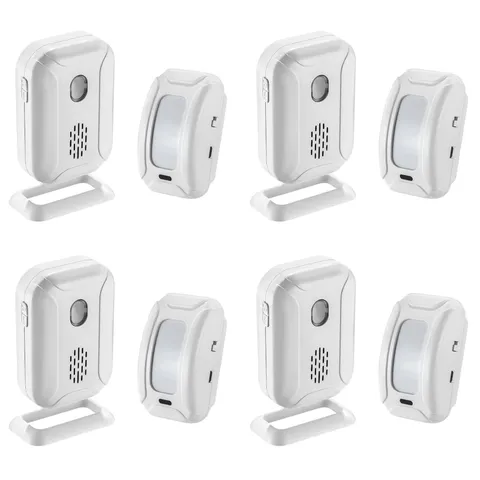 4 Sets Door Entry Doorbell PIR Motion Sensor Security Alarm Bell for Shop Home