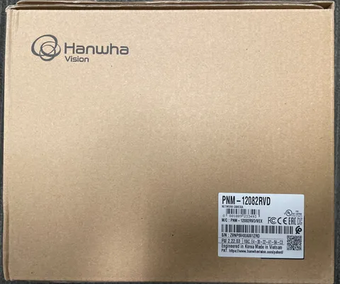 Hanwha Techwin PNM-12082RVD 6MP IP66 IP Vandal Dome SecurityCamera 3.4~6.8mmLens