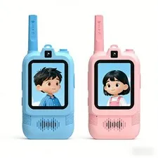 2pcs Kids Video Intercom With Dual Cameras 2 Inch Screen Double-Way Wireles HROR
