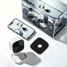 Aquarium Camera, 2K HD Fish Tank Camera with Night Vision, Window Cameras with M