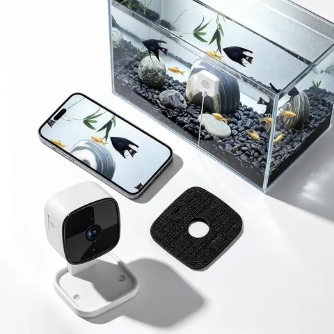 Aquarium Camera, 2K HD Fish Tank Camera with Night Vision, Window Cameras with M