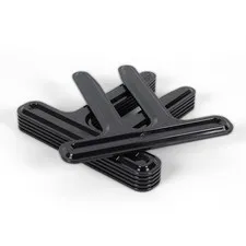 Gun Storage Solutions Gun Safe Stackable Savers, Black Wedge Shims (Pack of 6)