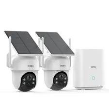 aosu Security Cameras Outdoor Wireless, 2 Cam-Kit, No Subscription Required, ...