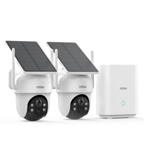 aosu Security Cameras Outdoor Wireless, 2 Cam-Kit, No Subscription Required, ...