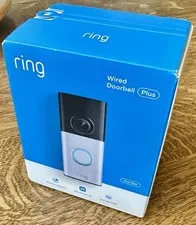 NIB Ring Wired Doorbell Plus 2nd Gen Retinal 2k 3D Motion Detect Low-Light Sight