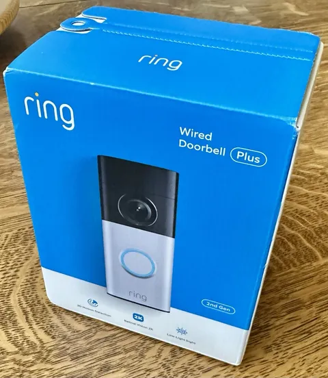 NIB Ring Wired Doorbell Plus 2nd Gen Retinal 2k 3D Motion Detect Low-Light Sight