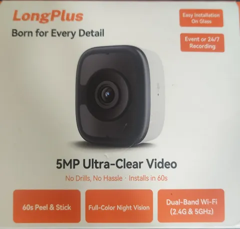 Window Security Camera 5G/2.4G WiFi Indoor Cam w/24/7 Recording  Alexa  Google