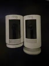 Ring Stick Up Cam Outdoor Wireless Security Camera - White