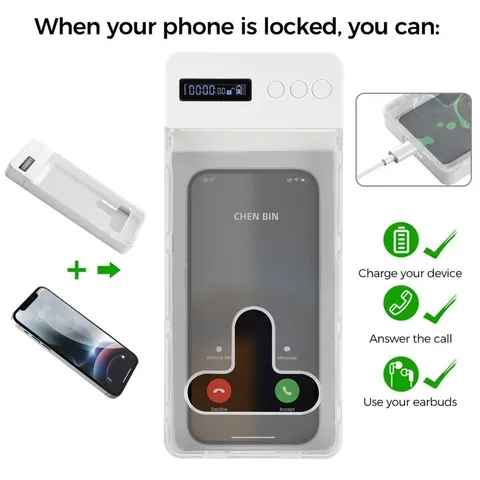 For Android Phones Phone Lock Box 99-Hour Timer Compact Portable Design