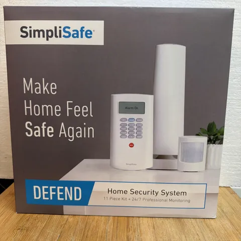 New SimpliSafe Defend 11-Piece Wireless Home Security System Base Keypad Kit