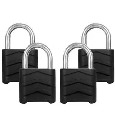 SEPOX® Large Padlock Combination Lock 2.2", 4 Big Digit Resettable, 4 Pcs | F...
