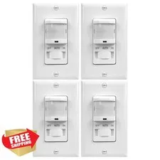 TOPGREENER Motion Sensor Switch 4 Pack White