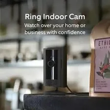 Ring Indoor Cam 2nd Gen Plug-In 1080p HD WiFi Security Camera - Black