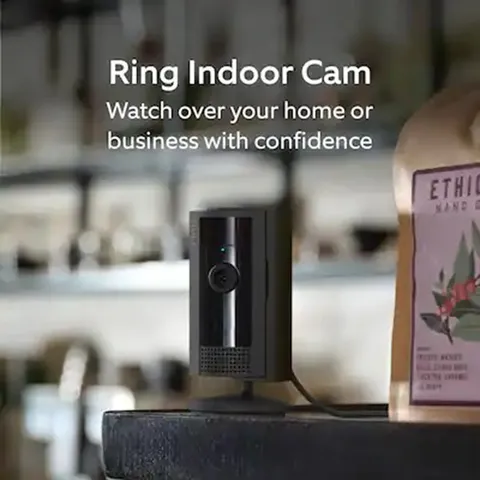 Ring Indoor Cam 2nd Gen Plug-In 1080p HD WiFi Security Camera - Black