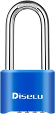 1 Pack  Heavy Duty 4 Digit Combination Lock, 2.5 Inch Long Shackle Outdoor Water