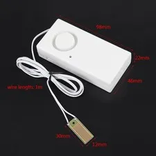 NEW Water Overflow Sensor Detector 120dB Water Leakage Alarm System
