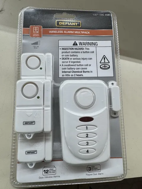 Defiant Wireless Home Security Door/Window Alarm Kit Multipack