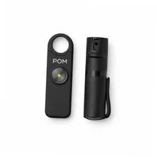 Pepper Spray & Personal Alarm Safety Kit – OC Black X Black Pocket Clip Model
