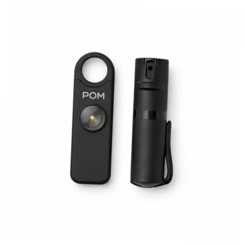 Pepper Spray & Personal Alarm Safety Kit – OC Black X Black Pocket Clip Model