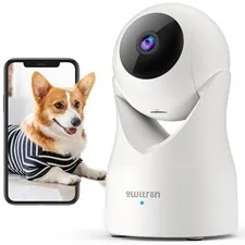 Indoor Security Camera 2K, 360° Cameras for Home Security with Motion Detecti...