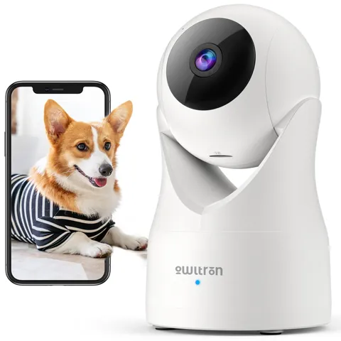 Indoor Security Camera 2K, 360° Cameras for Home Security with Motion Detecti...