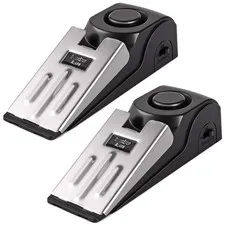 Door Stop Alarm, Stopper Security for Home 5.3 x 1.7 x 1.4 inches, Black