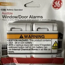GE - 2 Indoor Window Door Alarm Sensor Model # 36019 Factory Sealed Free Ship.