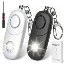 Personal Alarm for Women Keychain Alarm: Qoosea 135dB Emergency Keychain Sire...