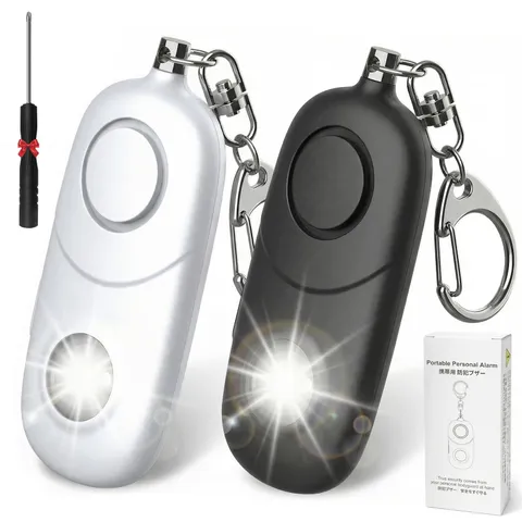Personal Alarm for Women Keychain Alarm: Qoosea 135dB Emergency Keychain Sire...