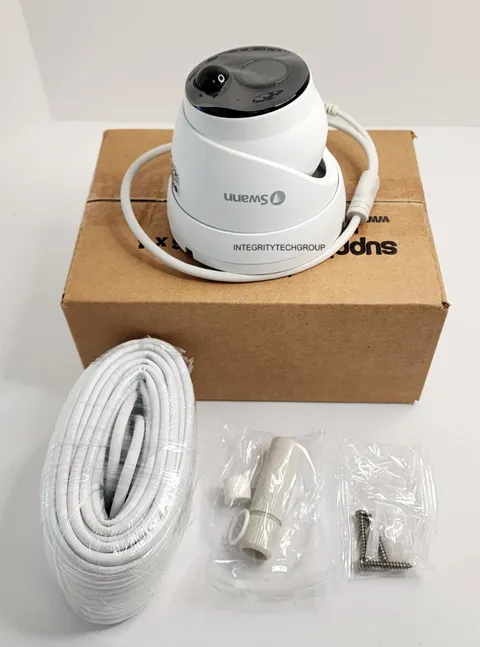 Swann 4K NHD-888MSD Thermal Sensing PIR Security Dome Camera White, NEW