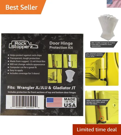 Door Hinge Protection Kit - Compatible with Jeep Wrangler JL/JLU/Gladiator - ...