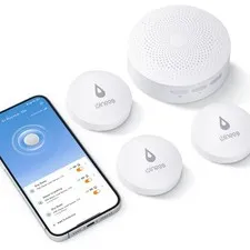 Wifi Water Leak Detector for Home, 3 Pack Water Sensors with 100Db Adjustable Al